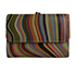 Striped wallet, front view